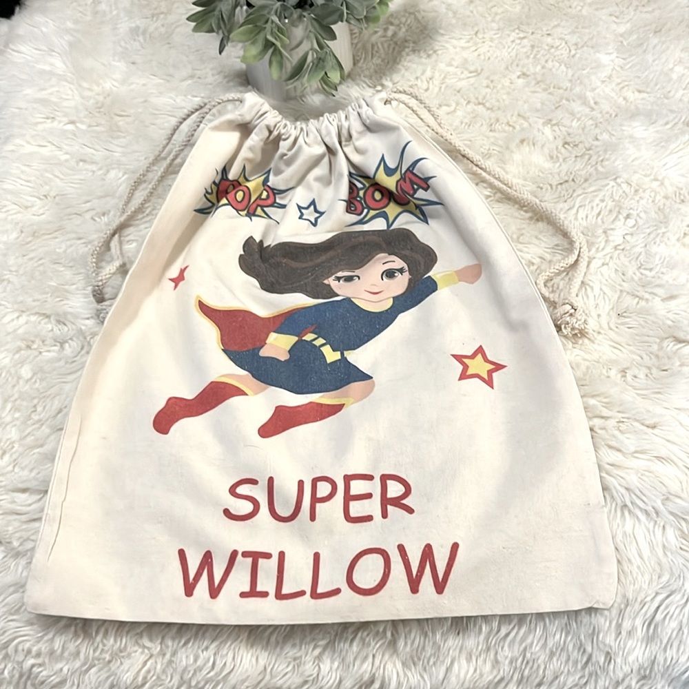 Willow Canvas Drawstring Multi Purpose Bag Sack Pouch Super Willow Pop Boop Bag